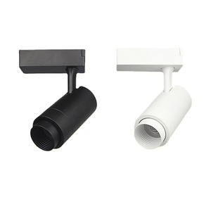 30W COB现代高品质聚焦夹具光束角度可调磁轨发光二极管轨道照明直线轨道灯