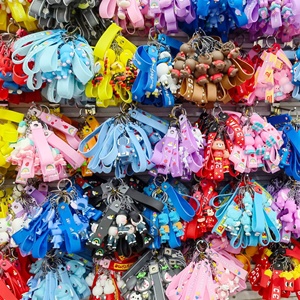 Keychain Accessories Custom <strong>Cartoon</strong> Character Kid Keyring <strong>Key</strong> Chain Toy Rubber 3D Soft Anime PVC Keychain - Product Image 1