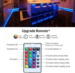 5m 50 LED Battery Rope <strong>Lights</strong> <strong>String</strong> Outdoor 16 Multicolor Changing With <strong>Remote</strong> Waterproof <strong>Timer</strong> 4 Modes Fairy Rope <strong>String</strong> <strong>Light</strong> - Product Image 6