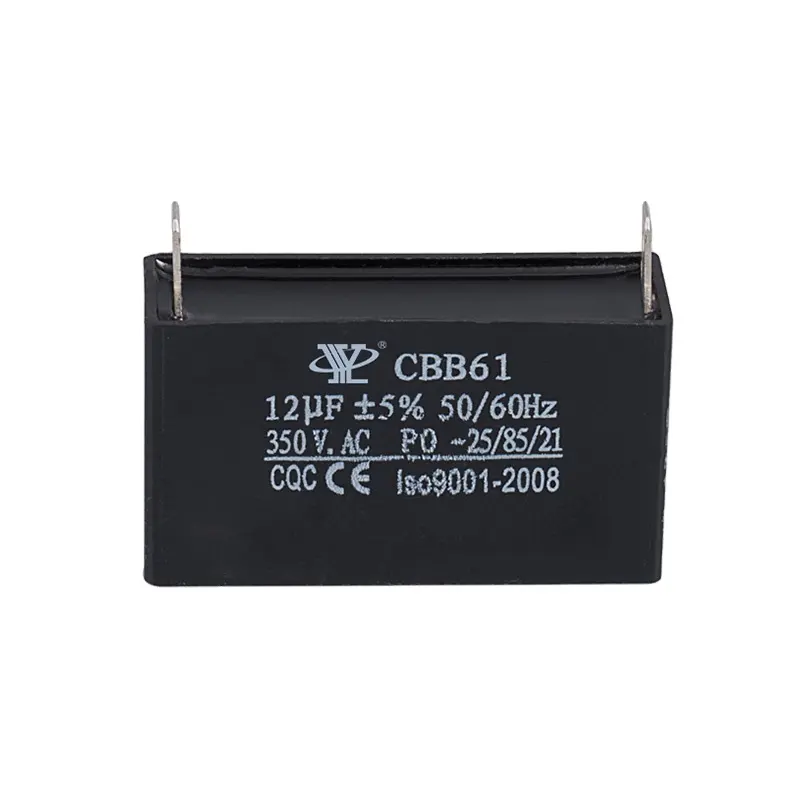 Chip tụ điện cbb61 12UF 350V bắt đầu tụ điện với động cơ quạt góc cạnh điều hòa không khí tụ chèn cho Máy Phát Điện Xăng