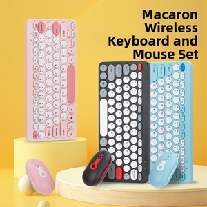 2.4G <span class=keywords><strong>Mini</strong></span> cơ khí USB Bàn phím không dây chuột đặt nút câm 78 phím thiết kế tiện dụng tương thích Mac Windows 1600DPI - Product Image 2