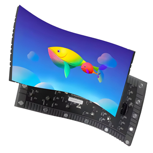 特別なデザイン広く使用されている高解像度軽量フレキシブル湾曲<span class=keywords><strong>LED</strong></span>ディスプレイ