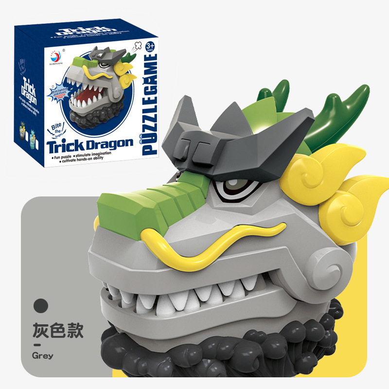 1668C Dinosaure farceur - Gris
