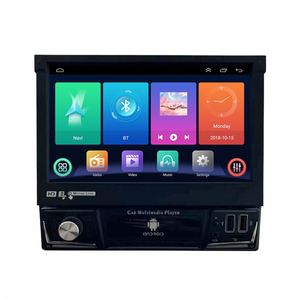 Universal 7 pulgadas pantalla retráctil Android Radio de coche Carplay GPS estéreo Mp5 reproductor de vídeo Autoradio 1Din 7 pulgadas REPRODUCTOR DE DVD del coche - Product Image 3