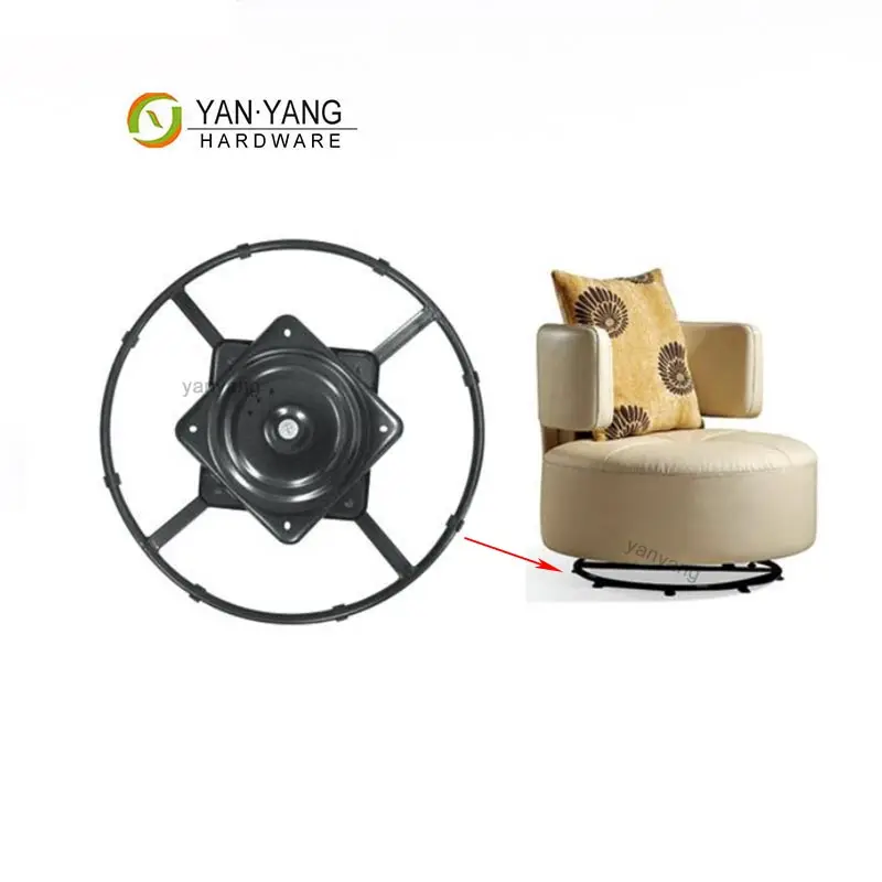 Yanyang, venta de fábrica, mecanismo de rotación de 360 grados, placas giratorias, plato giratorio para sofá, silla, Base, piezas de muebles reclinables