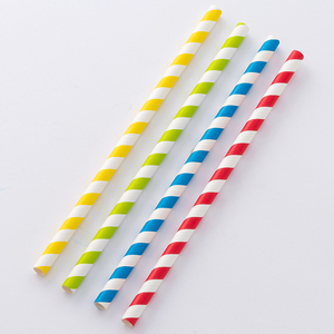 一次性纸吸管定制图案可生物降解纸吸管条纹可生物降解耐用 - Product Image 6
