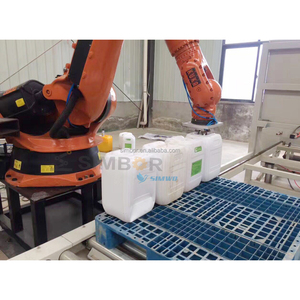 Bottiglia può secchio barile 5 galloni pallettizzatore Robot pila Robot barattolo di latta secchio barilotto gallone scarico carico braccio pinza Robot