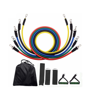 Timecreate Free <strong>Combination</strong> <strong>11</strong> Pcs Home Gym Power Exercise Band Resistance With Door Anchors - Product Image 2