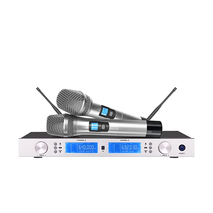 Tris kv666 độ trung thực cao giảm cao karaoke micro hát chuyên nghiệp mic hai kênh KTV Micro không dây