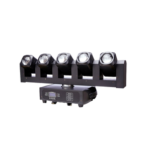 5 kafaları Led hareketli ışıklar işın Strobe 2 IN 1 disko Led hareketli kafa 5X40W RGBW 4 IN 1 Led 6 adet sıcak Strobe DJ kulübü sahne aydınlatma - Product Image 5