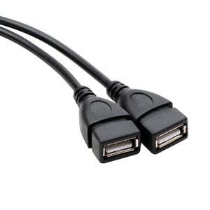 USB 2.0 1〜2 YスプリッターケーブルアダプターUSB2.0タイプAオス-デュアルUSB2.0メスデータ同期および充電ケーブル延長コード - Product Image 3