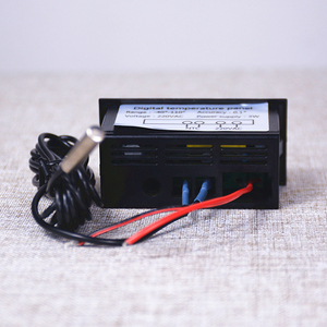 Termostato Digital LED para coche, controlador de temperatura, panel de temperatura digital con sensor, AC 220V