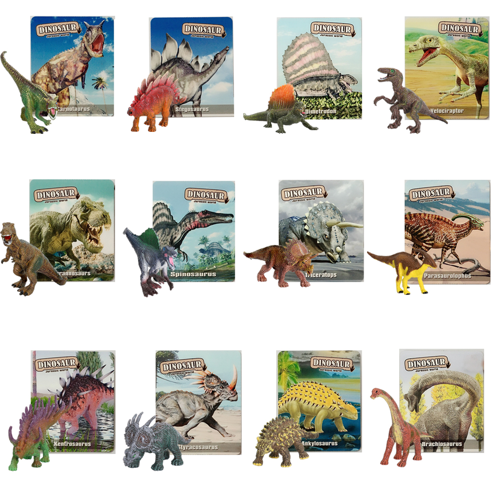 Jouet dinosaure avec carte de nom
