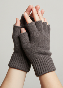 Guanti invernali comodi Unisex personalizzati all'ingrosso in maglia 100% cotone caldo a mano per gli sport all'aria aperta - Product Image 2