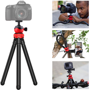 Hongdak 360 độ chất lỏng đầu <span class=keywords><strong>tripod</strong></span> ổn định nhôm với người giữ điện thoại cho điện thoại <span class=keywords><strong>Tripod</strong></span> Monopod selfie từ xa thanh - Product Image 5