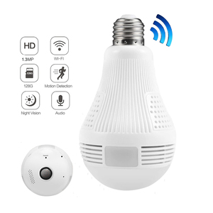 Wifi 360 Degree Panorama <strong>LED</strong> Light Blub <strong>Camera</strong> 720P Home Security Wireless Surveillance Fisheye <strong>IP</strong> <strong>Camera</strong> Two-Way Audio - Product Image 1