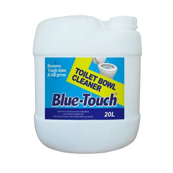 สีฟ้า-สัมผัสเป็นกลุ่มของเหลวห้องน้ำชามทำความสะอาดห้องน้ำน้ำยาทำความสะอาดขายส่ง20L