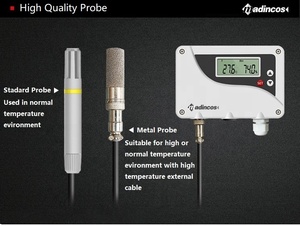 MTH800:0.3%-transmisor de temperatura y humedad con pantalla LCD Digital, Sensor de alta temperatura, 0- 120 grados