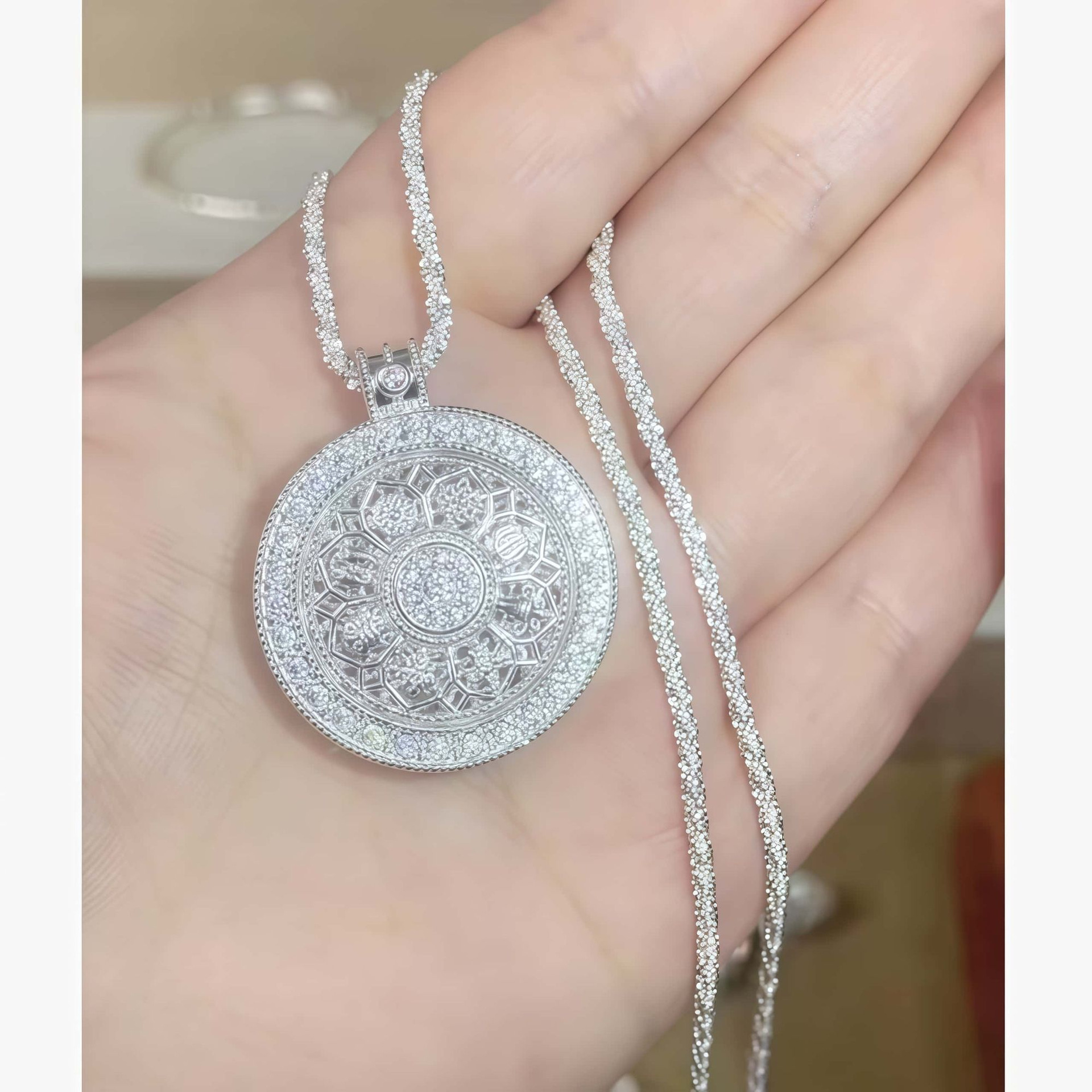 Colgante con collar de cielo estrellado