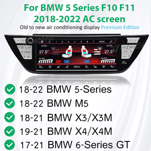 หน้าจอควบคุมสภาพอากาศ LCD แผง AC สำหรับ BMW 5 Series G30/M5/X3/X4/6 Series 2018-2022ลูกบิดควบคุมอุณหภูมิเครื่องปรับอากาศ - Product Image 2