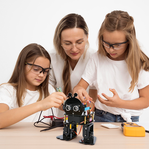 Arduino için acebionic Bionic Biped Robot kiti ESP32 DIY dans elektronik oyuncak APP kontrol Scratch Blockly programlama
