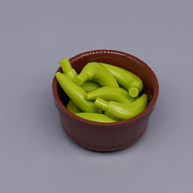 Ensemble de bananes vertes avec bol (10 pièces)