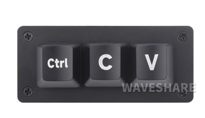 CodeFlow RP2040-3K-programcının makro katmanları ile kısayol kurulu 0.5ms gecikme USB-C HID CompliantCtrl C/V kısayol klavye