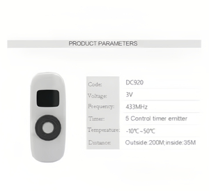 DC920 5-Channel RF433 telecomando Controller facile Built-In controllo del motore elettrico In plastica resistente per - Product Image 4