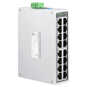 Switch de rede de portas TP-LINK 16 com 2 portas Gigabit e 14 portas 100M TL-SL1216 Componente Industrial Grade