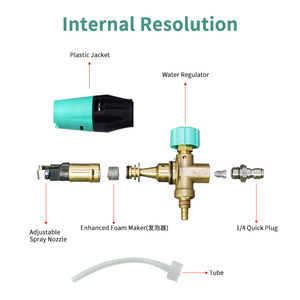 ODM OEM 1L Có Thể Điều Chỉnh Tuyết Bọt Pháo Rửa Xe Súng Áp Lực Cao Brass Rắn Tuyết Bọt <span class=keywords><strong>Lance</strong></span> PA Bọt <span class=keywords><strong>Lance</strong></span> - Product Image 3