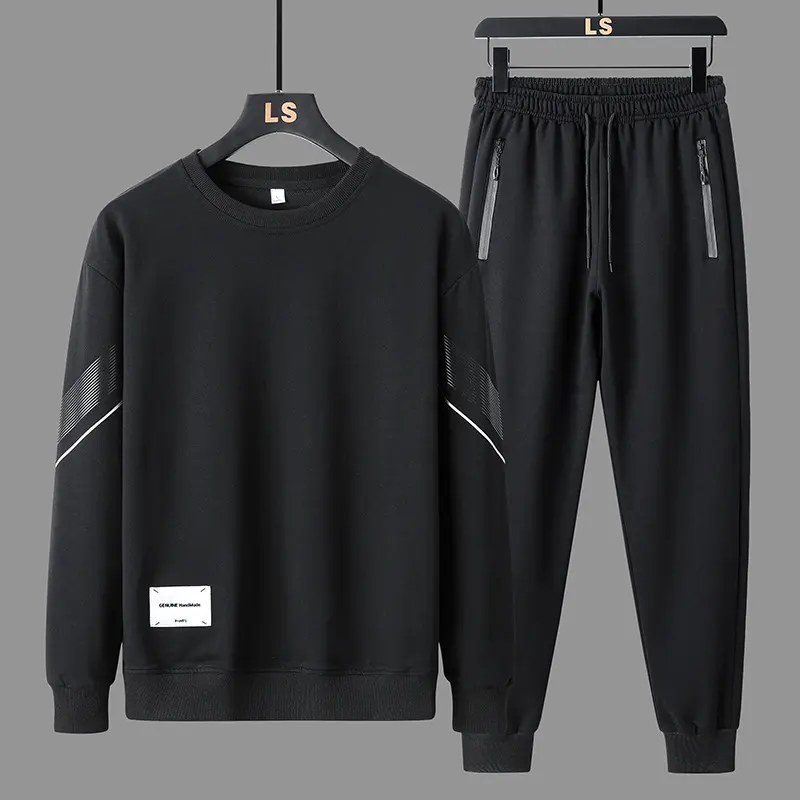 2023 printemps et automne hommes décontracté sweat tenue col rond pull pantalon vêtements pour hommes marque de mode vêtements de sport deux pièces ensemble