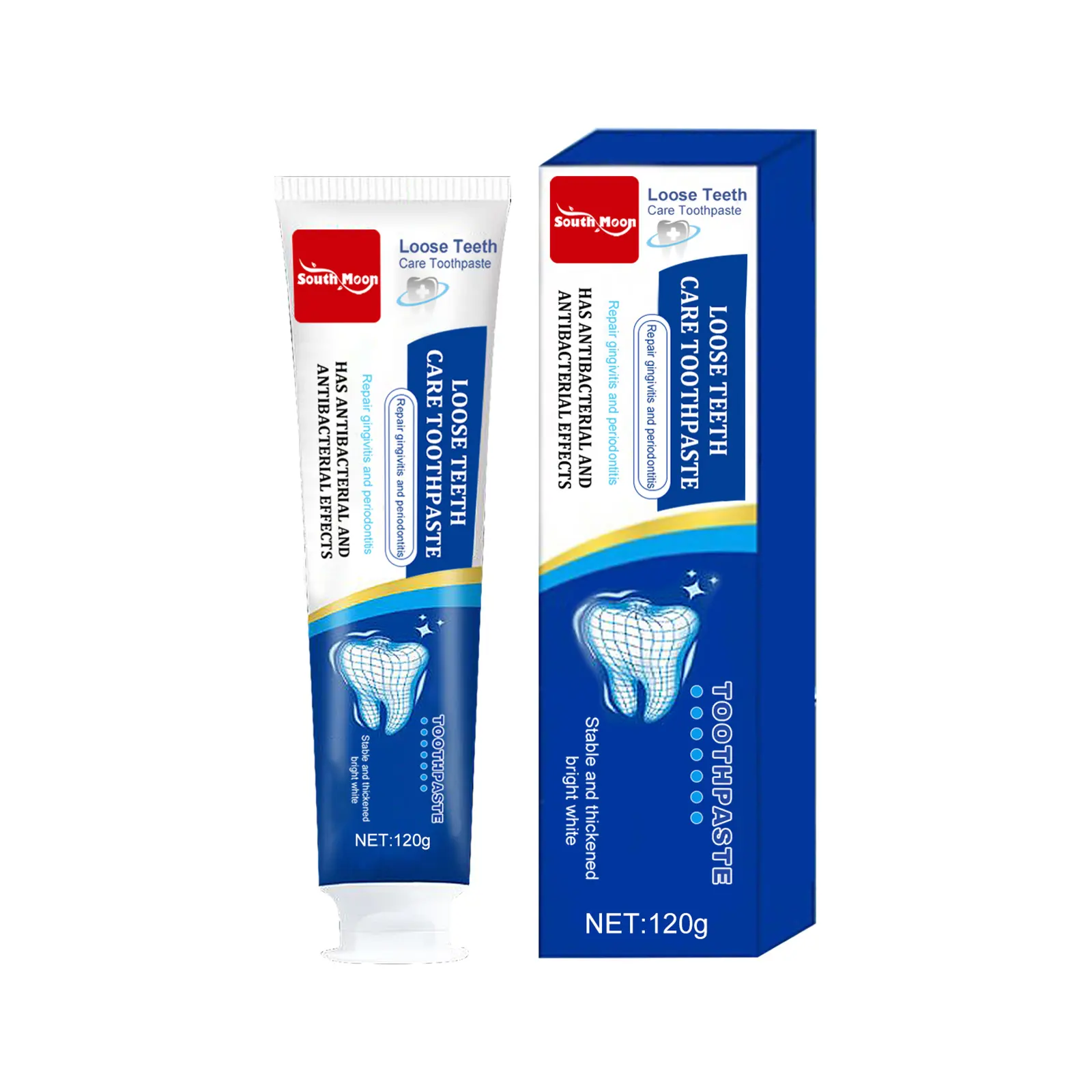 South Moon Reparación rápida Caries Blanqueamiento de dientes Eliminación de pasta de dientes Manchas de placa Decaimiento Aliento fresco Reparación Producto para el cuidado de los dientes