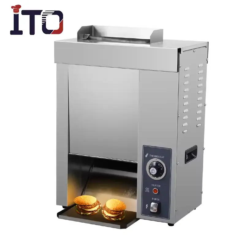 ماكينة خبز الهمبرغر، ماكينة تدفئة الهمبرغر، ماكينة تحميص خبز الهمبرغر، ماكينة تحميص خبز الهمبرغر، ماكينة تجارية لمتاجر الأطعمة السريعة