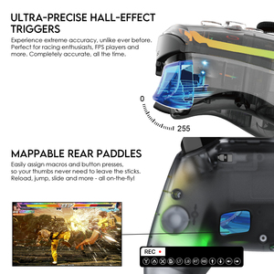 FANTECHマルチプラットフォームゲームコントローラーPS4用LED照明ジョイスティック付きゲームパッドダブルモーター振動ワイヤレスコントローラー