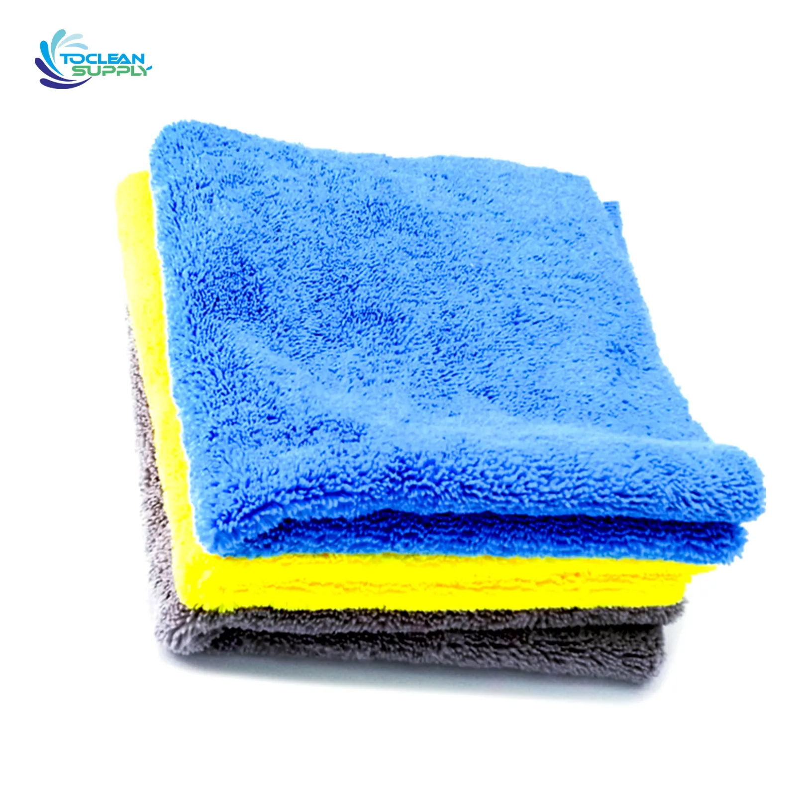 Microfibre nettoyage lavage de voiture Microfibre 300gsm 70 30 tissu mixte coréen Microsoft séchage serviettes détail Microfibre serviette