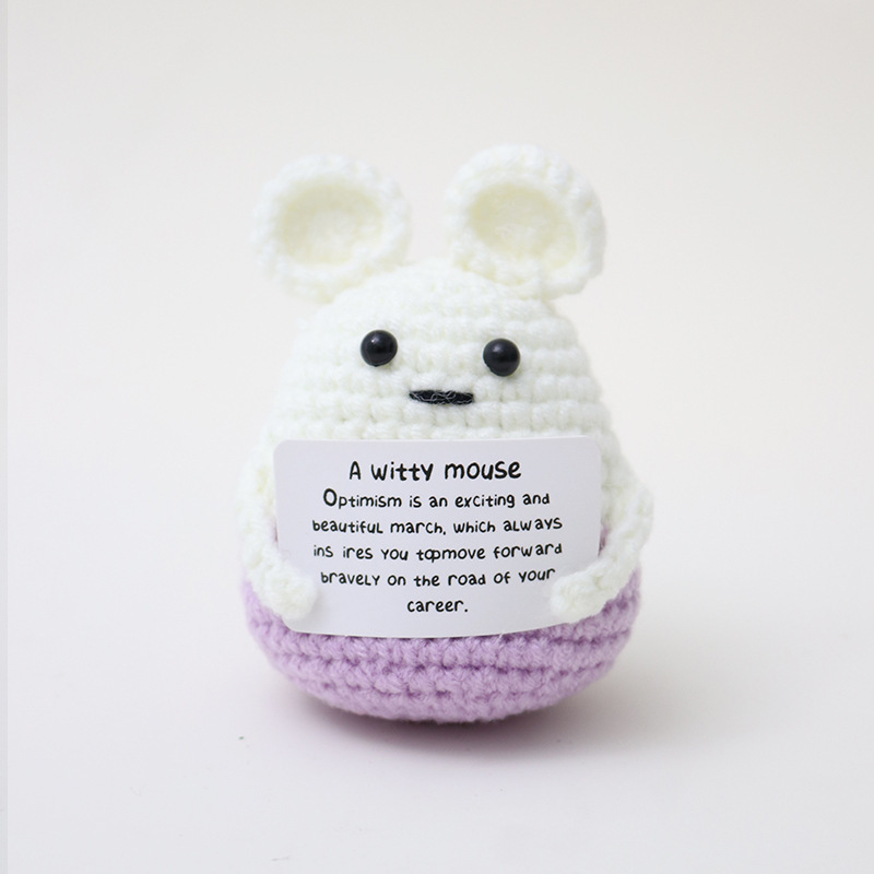 Souris bicolore violetteACard