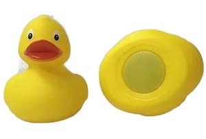 Ağırlıklı lastik ördek numaralı yarış plastik yüzer sarı ördekler Logo baskı banyo oyuncak lastik ördek - Product Image 2