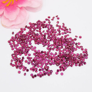 Maschinen geschnittener 5 # Ruby Stone Round Shape Synthetischer Korund - Product Image 2