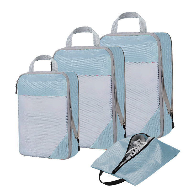 Ensemble 4 pièces bleu lac