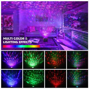 USB ไฟกลางคืนรูปดาว3 IN 1,เครื่องฉายไฟ LED RGB ดวงดาวบนท้องฟ้าสำหรับห้องนอนพร้อมคลื่นทะเล - Product Image 2