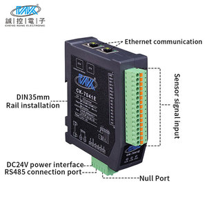 Módulo de adquisición de datos de entrada y salida (IO) analógica de 16 bits con conectividad de red remota Ethernet/IP de 4-20mA 0-10V