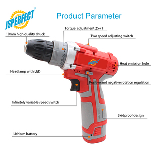 JSPERFECT迷你多功能冲击无绳手钻出厂价格 - Product Image 3