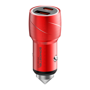 Hot Sale SMS- A111 PD &amp; QC3.0 38W Power Fast Charge 5V <strong>2</strong>.4A Quick Car Charger Dual USB Output with Type c to Type c <strong>2</strong> <strong>in</strong> <strong>1</strong> - Product Image 3