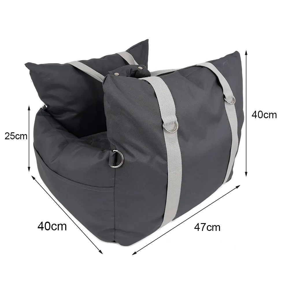 Sac de transport étanche multifonction pour animal de compagnie, de haute qualité, avec ceinture de sécurité et laisse pour chien, rehausseur de voyage, siège de voiture