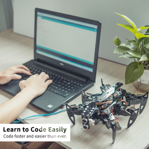 Hexapod Spider Roboter-Kit für Arduino mit Android APP und Python GUI, Spider Walking Crawling Roboter, STEAM Robotics Kit