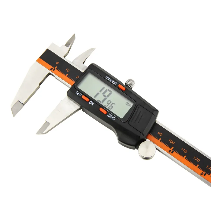 RTSElectronic Digital Vernier Micrometer Caliper Measuring Tool Stainless Steel LCD Screen 0-6 Inch/150mm, Inch/Metric/Fractions