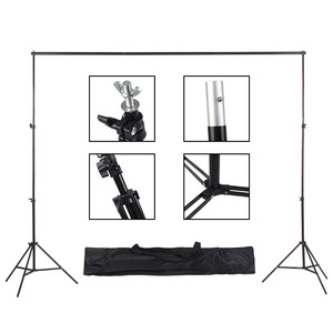 Hotsale 2M x 3M/6.5ft x 10ft arka plan destek seti ve 5500K şemsiye Softbox sürekli aydınlatma kiti fotoğraf stüdyosu için ürün - Product Image 6