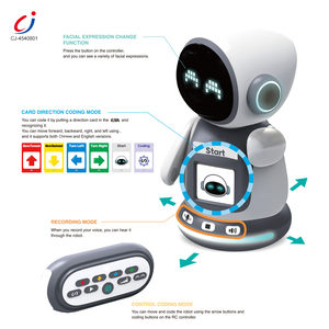 Chengji Ai Desktop Robot Lernspiel zeug Wiederauf ladbare Licht musik Programmier bare Intelligenz Kinder Flash Card Robot - Product Image 4