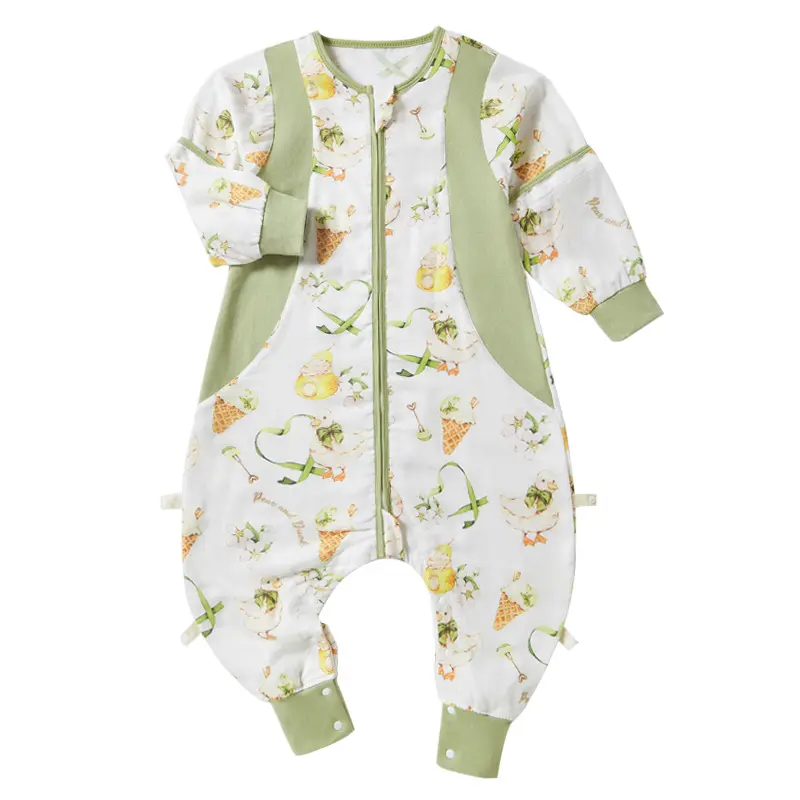 Infants & Toddlers baby pajamas bamboo spandex long sleeve rompers baby baby zipper romper