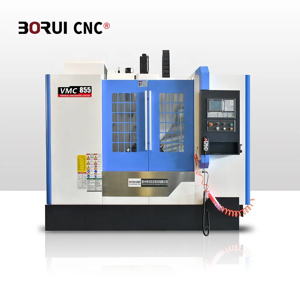 Fresadora BORUI Centro de mecanizado CNC VMC855 Vertical CNC 5 ejes Nuevo producto 2020 Control CNC de servicio pesado de suministro único